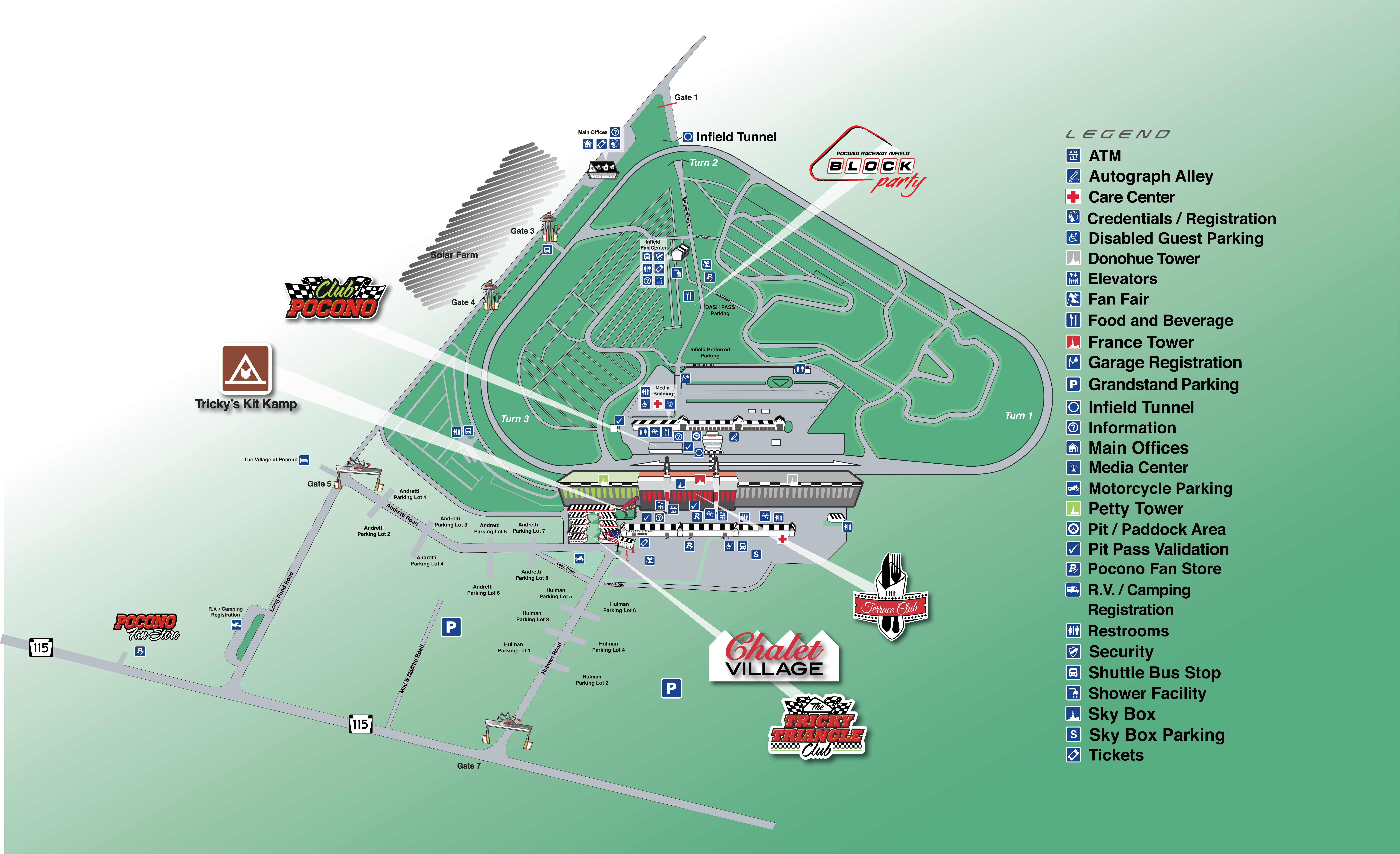 Pocono Speedway Seating Chart