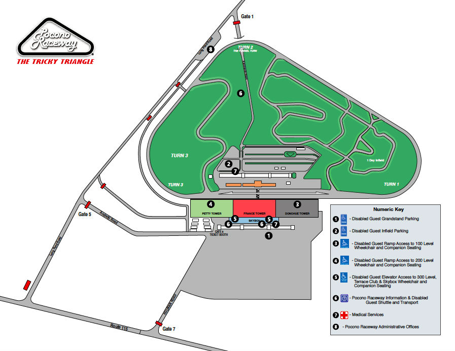 Pocono Speedway Seating Chart