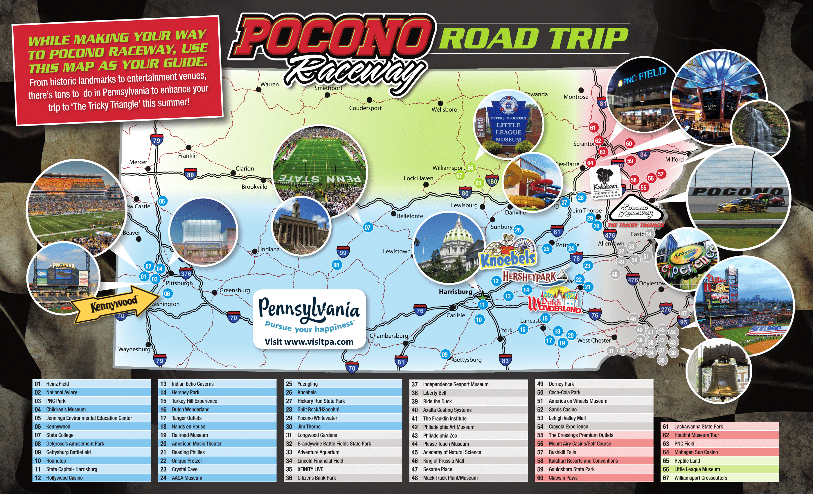 Pocono Raceway Road Trip Pocono Raceway The Tricky Triangle