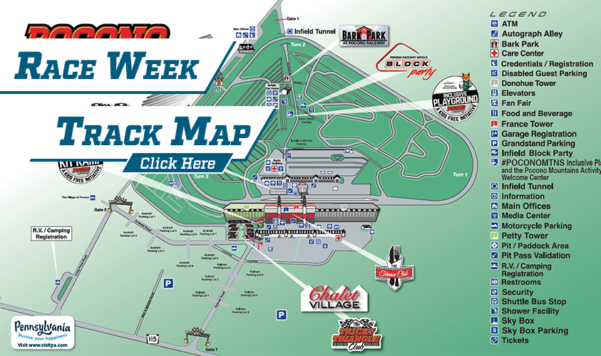 Pocono Raceway Seating Chart